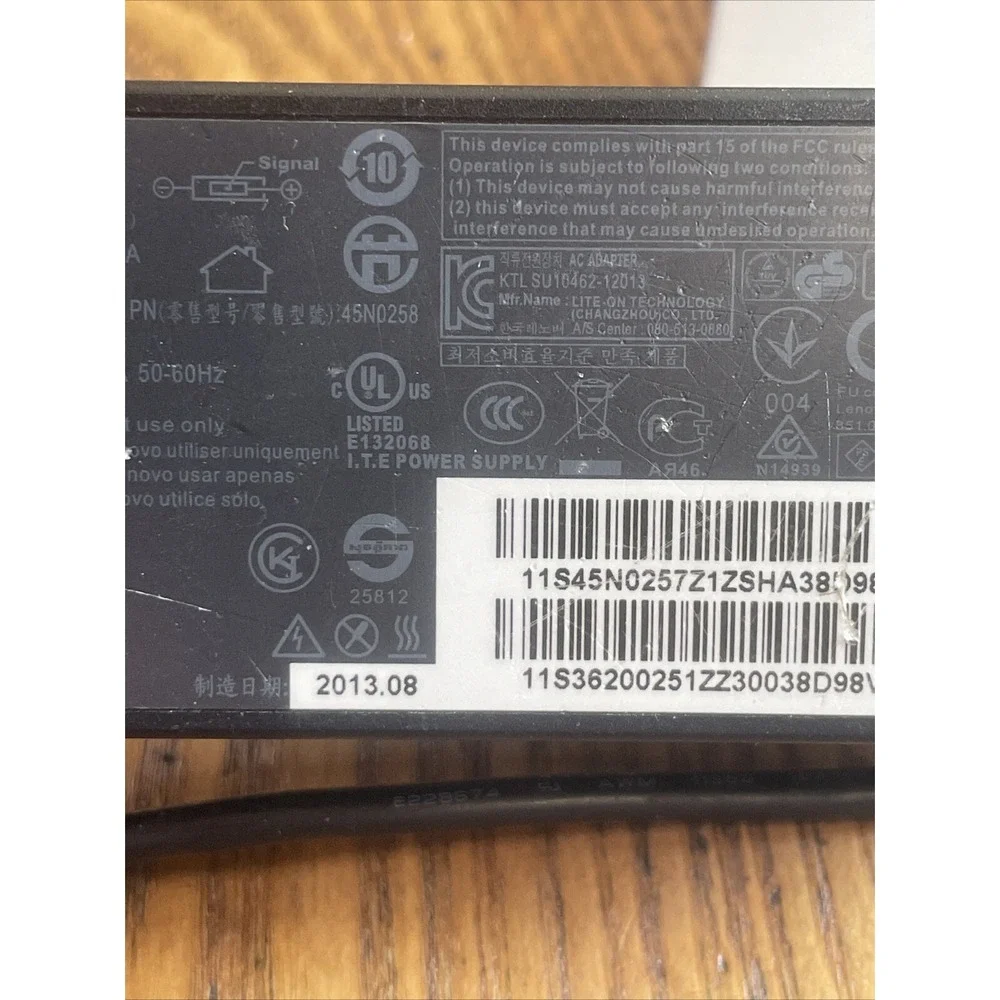 Lenovo Charger‎ Yellow Square Plug ADLX65NLC3A